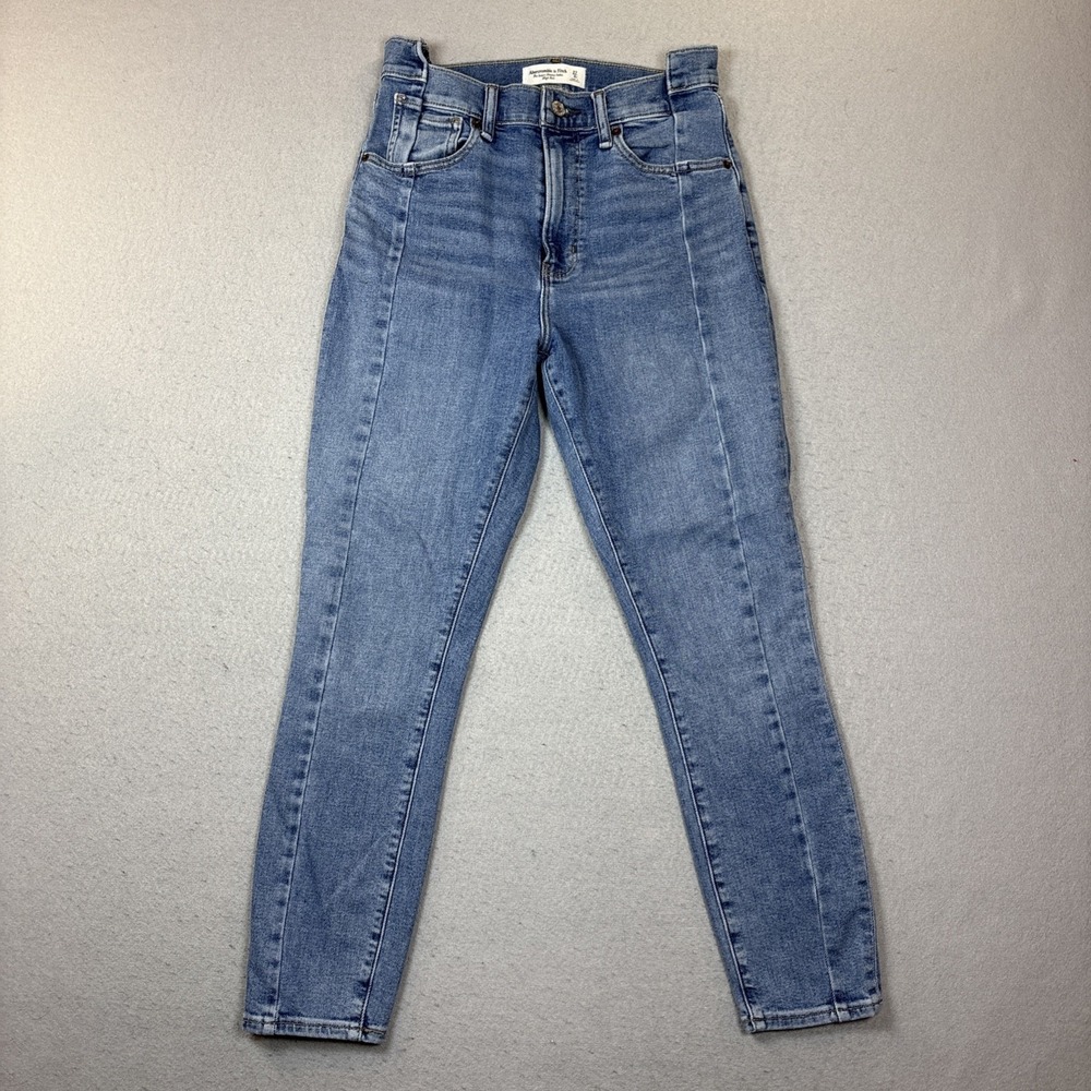 Abercrombie & Fitch Womens The Super Skinny Ankle High Rise Jeans,‎ 27/4 S